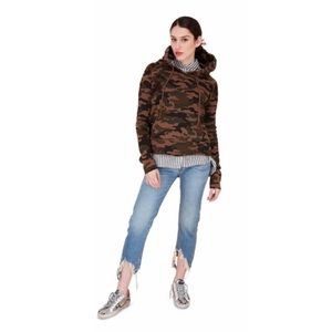 Nili Lotan | Janie Camo Hoodie Sweatshirt